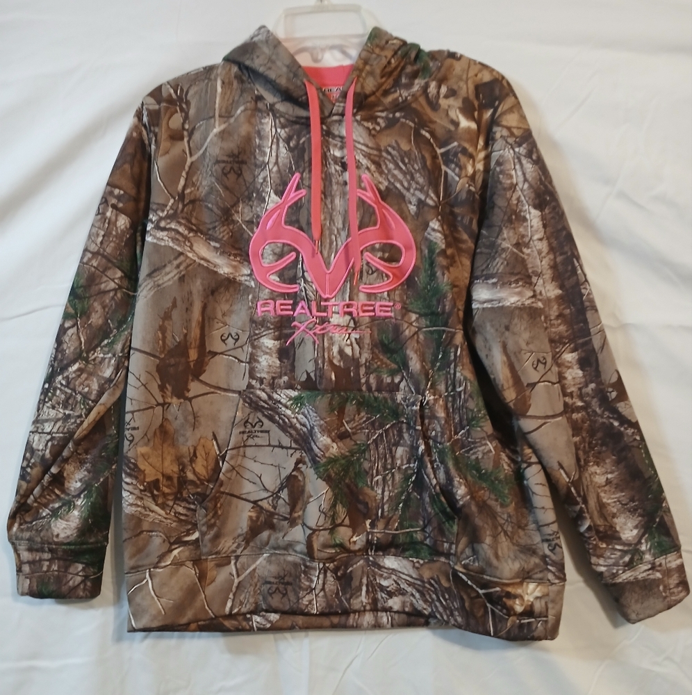 Realtree Youth Brown and Pink Camouflage Hoodie